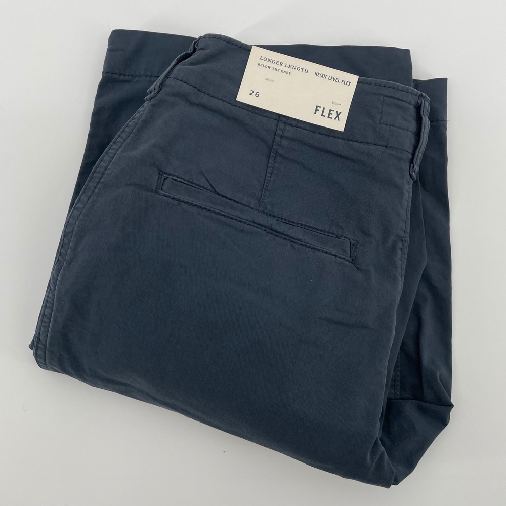 American Eagle Ne(x)t Level Flex Longer Length Shorts Navy Blue Men's 26 Chino